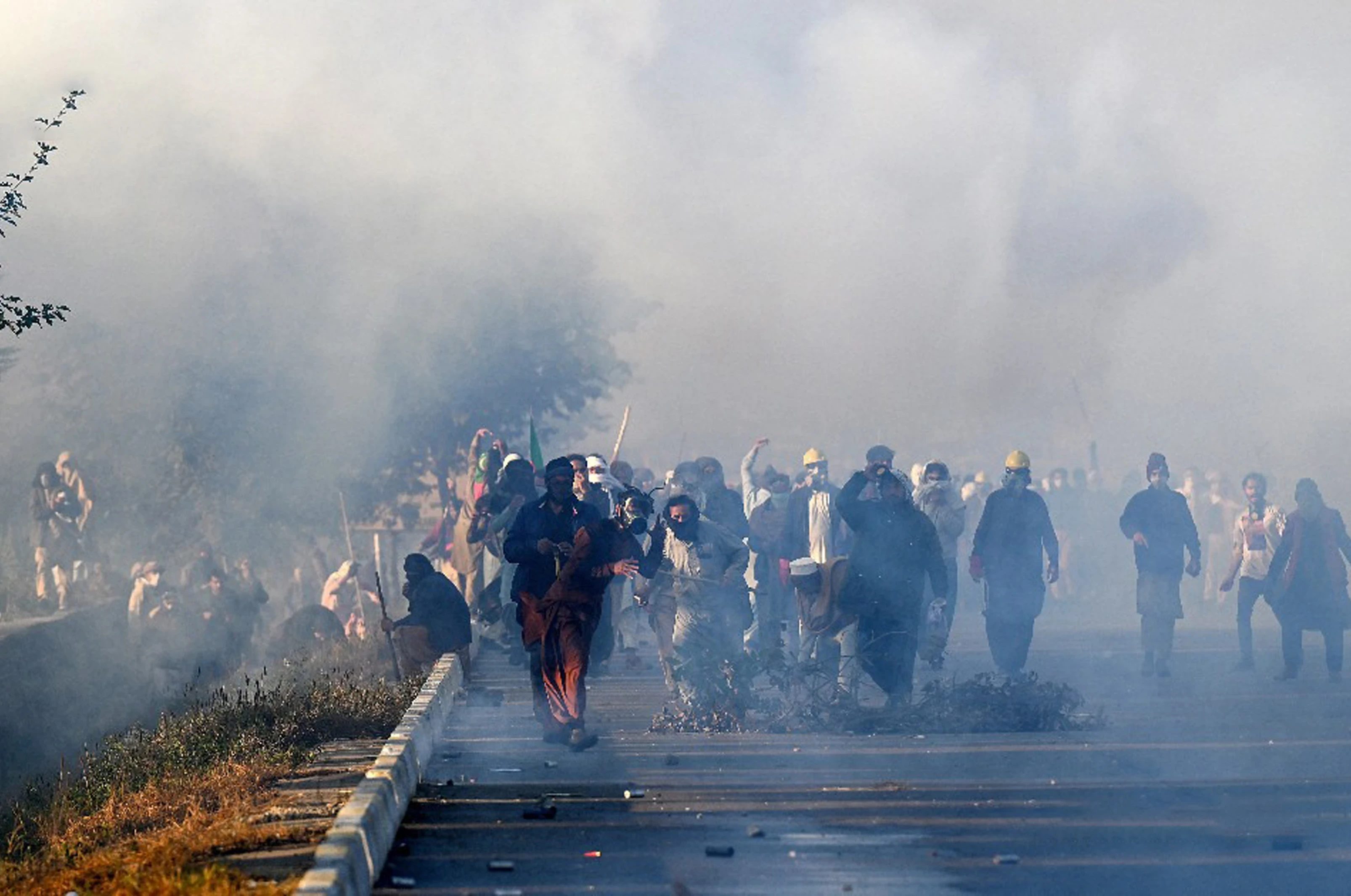 Violent protests dramatically alter Islamabad landscape